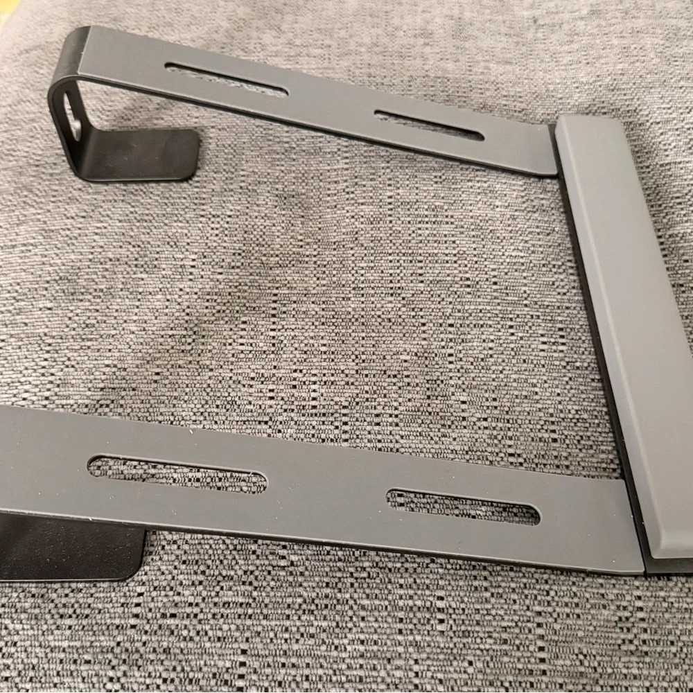 Gray Metal Laptop Stand